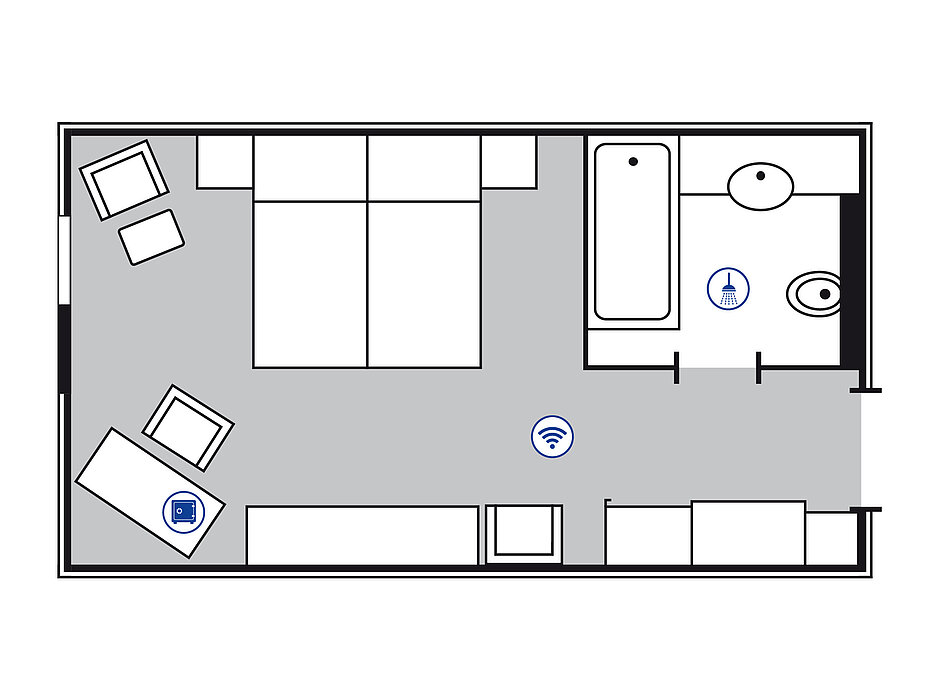 Room floor plan Classic room | Maritim proArte Hotel Berlin Room floor plan Classic room | Maritim proArte Hotel Berlin