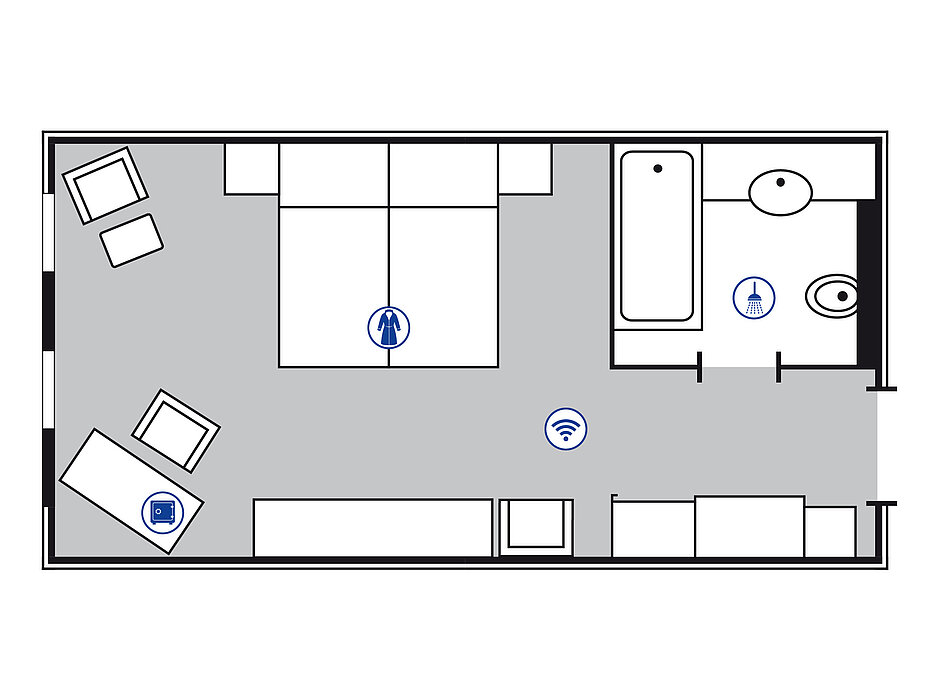 Room floor plan Superior room | Maritim proArte Hotel Berlin Room floor plan Superior room | Maritim proArte Hotel Berlin
